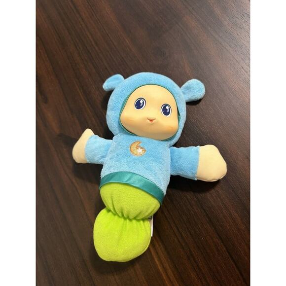 Playskool Hasbro 2017 Blue Lullaby Gloworm Musical Night Light Plush Toy Tested - Picture 5 of 5